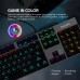 Philips SPK8404 Siyah-Gümüş Rainbow Aydınlatmalı Blue Switch Mekanik Gaming Oyuncu Klavyesi